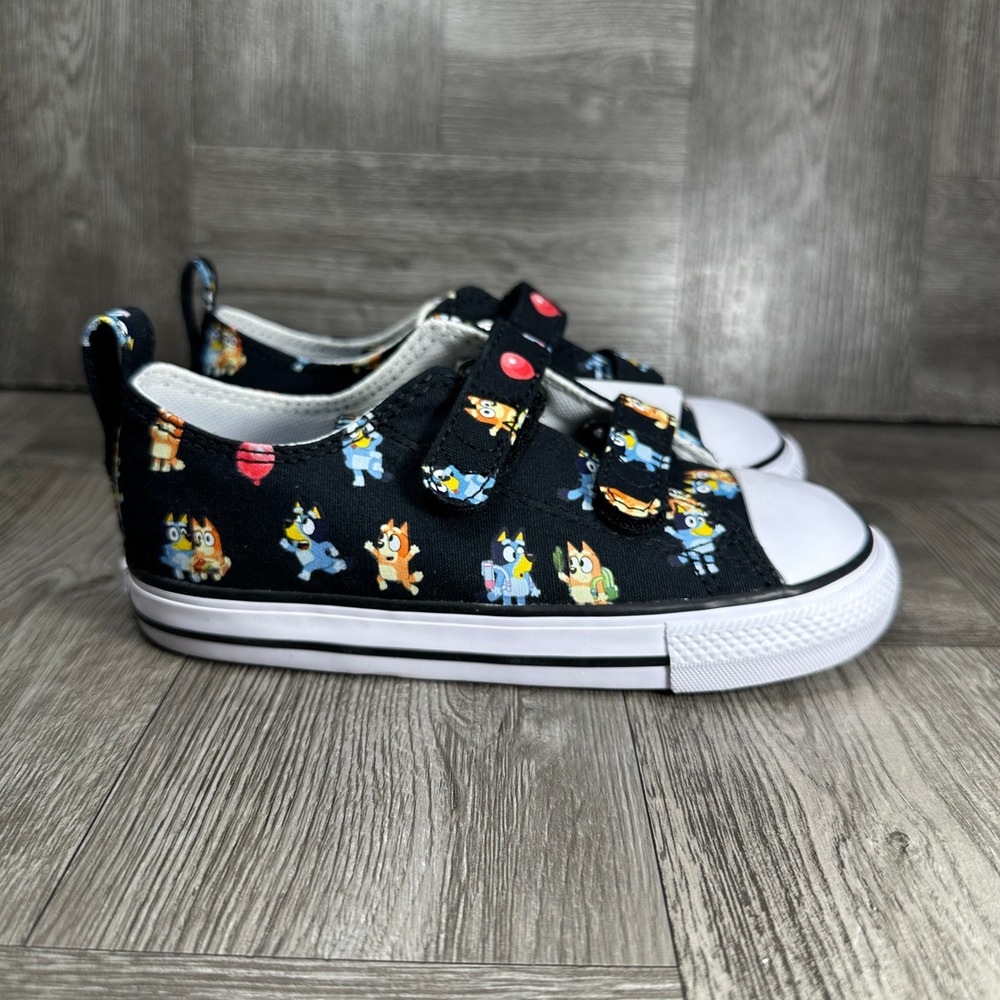 Converse x Bluey Chuck Taylor All Star EasyOn Kids 10 Black A16464F NEW
